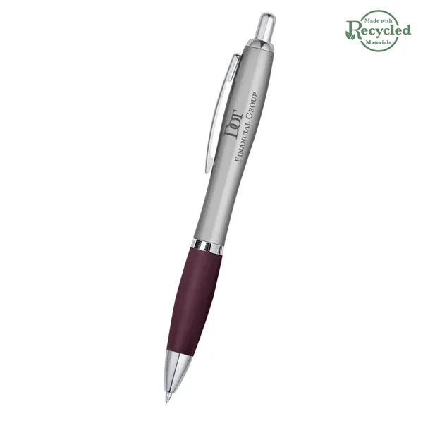 Ballpoint pen with plunger action and rubberized grip.... from ASI 61125 Hit Promotional Products / Hit®