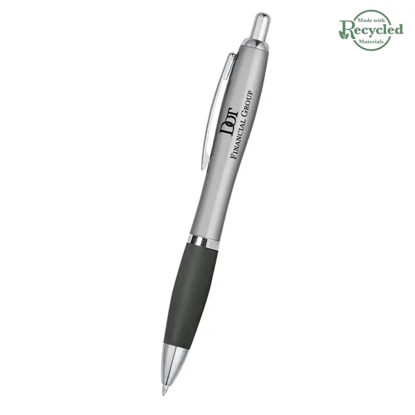 Ballpoint pen with plunger action and rubberized grip.... from ASI 61125 Hit Promotional Products / Hit®
