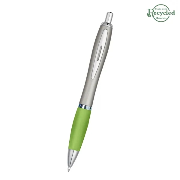 Ballpoint pen with plunger action and rubberized grip.... from ASI 61125 Hit Promotional Products / Hit®