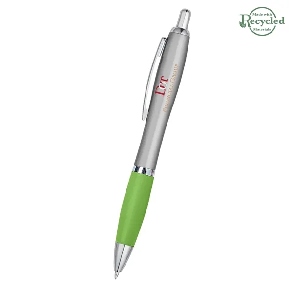 Ballpoint pen with plunger action and rubberized grip.... from ASI 61125 Hit Promotional Products / Hit®