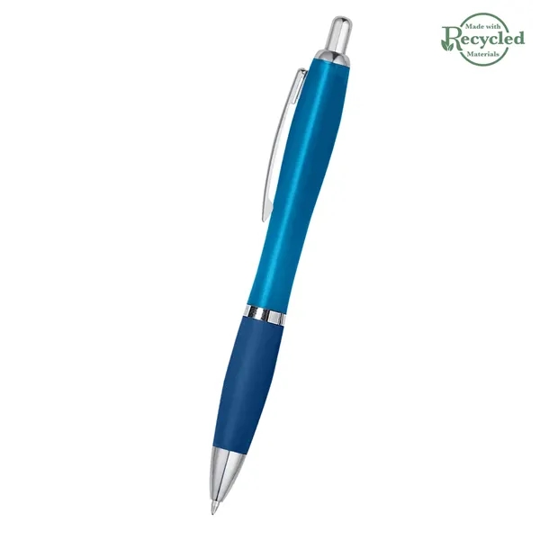 Ballpoint pen with plunger action and rubberized grip.... from ASI 61125 Hit Promotional Products / Hit®
