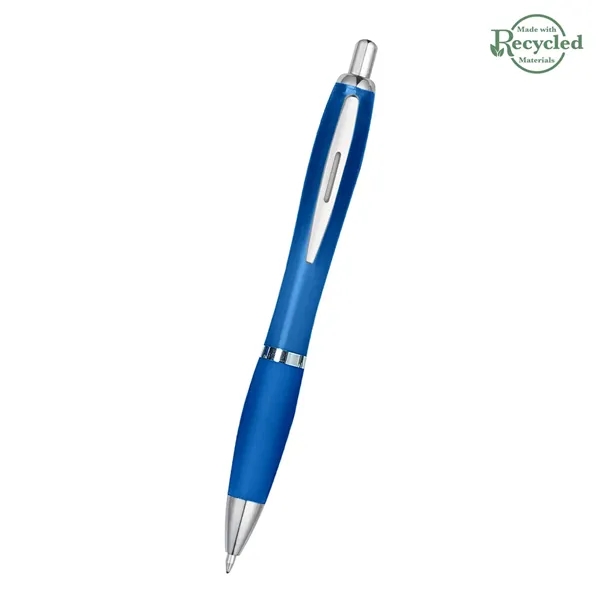 Ballpoint pen with plunger action and rubberized grip.... from ASI 61125 Hit Promotional Products / Hit®
