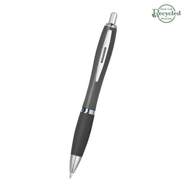 Ballpoint pen with plunger action and rubberized grip.... from ASI 61125 Hit Promotional Products / Hit®