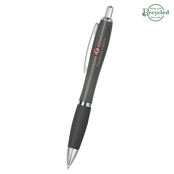 Ballpoint pen with plunger action and rubberized grip.... from ASI 61125 Hit Promotional Products / Hit®
