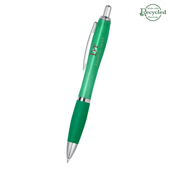 Ballpoint pen with plunger action and rubberized grip.... from ASI 61125 Hit Promotional Products / Hit®