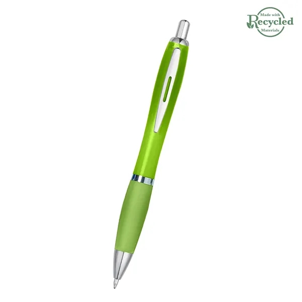 Ballpoint pen with plunger action and rubberized grip.... from ASI 61125 Hit Promotional Products / Hit®