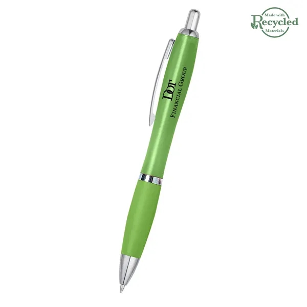 Ballpoint pen with plunger action and rubberized grip.... from ASI 61125 Hit Promotional Products / Hit®