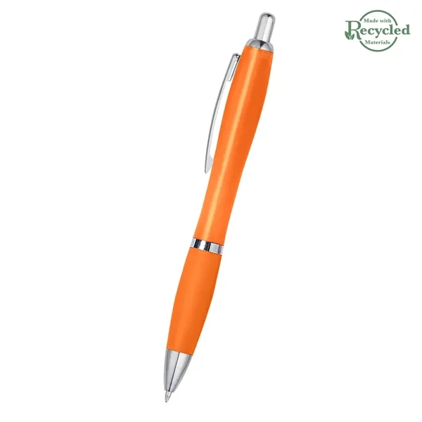 Ballpoint pen with plunger action and rubberized grip.... from ASI 61125 Hit Promotional Products / Hit®