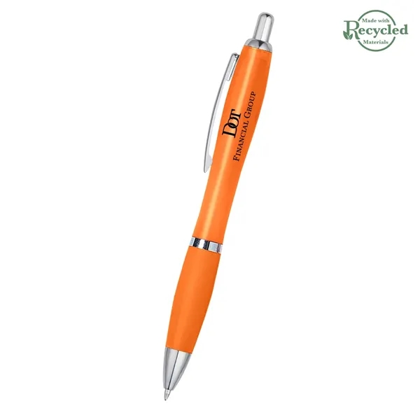 Ballpoint pen with plunger action and rubberized grip.... from ASI 61125 Hit Promotional Products / Hit®