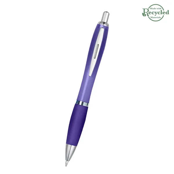 Ballpoint pen with plunger action and rubberized grip.... from ASI 61125 Hit Promotional Products / Hit®
