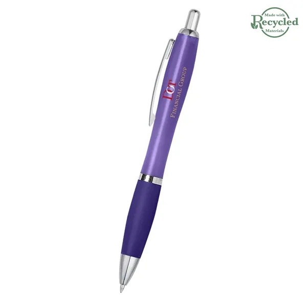 Ballpoint pen with plunger action and rubberized grip.... from ASI 61125 Hit Promotional Products / Hit®