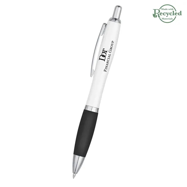 Ballpoint pen with plunger action and rubberized grip.... from ASI 61125 Hit Promotional Products / Hit®