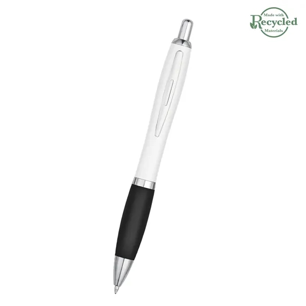 Ballpoint pen with plunger action and rubberized grip.... from ASI 61125 Hit Promotional Products / Hit®