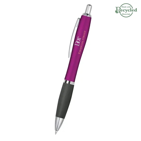 Ballpoint pen with plunger action and rubberized grip.... from ASI 61125 Hit Promotional Products / Hit®