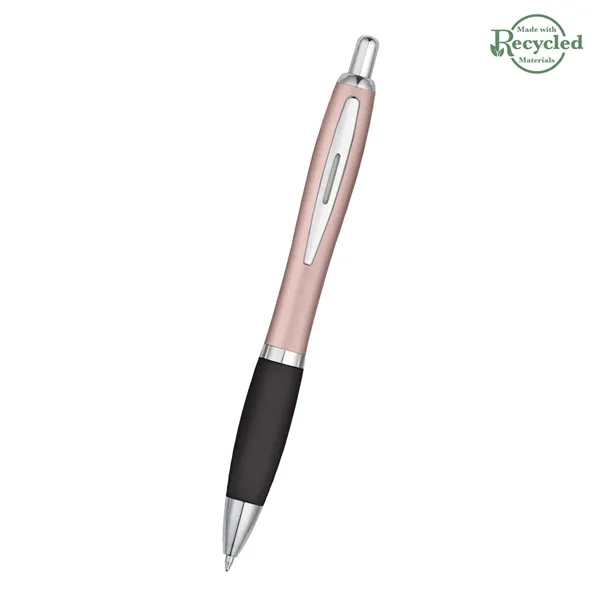 Ballpoint pen with plunger action and rubberized grip.... from ASI 61125 Hit Promotional Products / Hit®