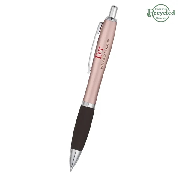 Ballpoint pen with plunger action and rubberized grip.... from ASI 61125 Hit Promotional Products / Hit®