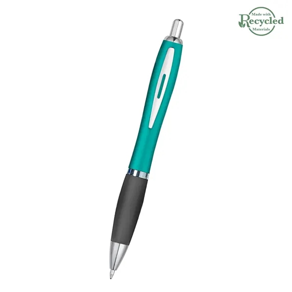 Ballpoint pen with plunger action and rubberized grip.... from ASI 61125 Hit Promotional Products / Hit®