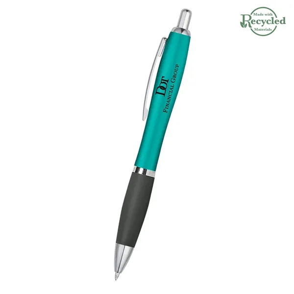 Ballpoint pen with plunger action and rubberized grip.... from ASI 61125 Hit Promotional Products / Hit®