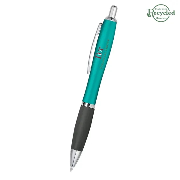 Ballpoint pen with plunger action and rubberized grip.... from ASI 61125 Hit Promotional Products / Hit®