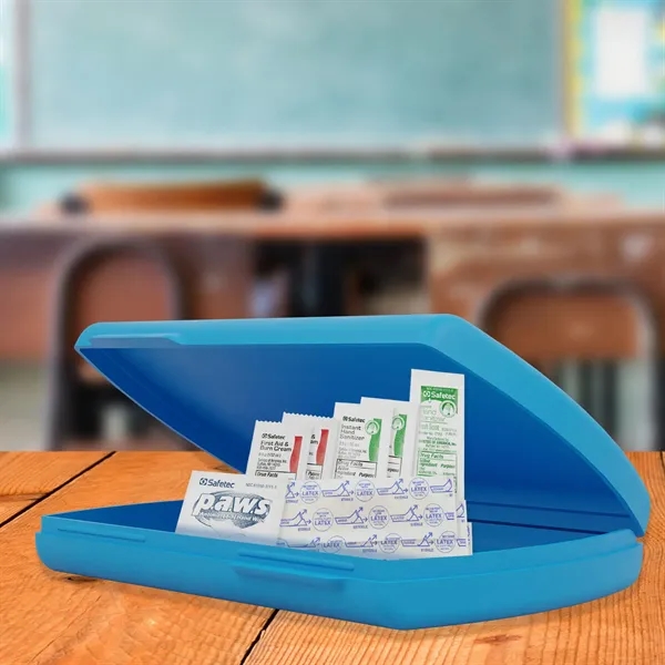 Full color imprinted USA made First Aid Kit with Hand Sanitizers,... from ASI 54040 Fey Promo