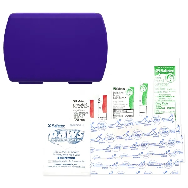 Full color imprinted USA made First Aid Kit with Hand Sanitizers,... from ASI 54040 Fey Promo