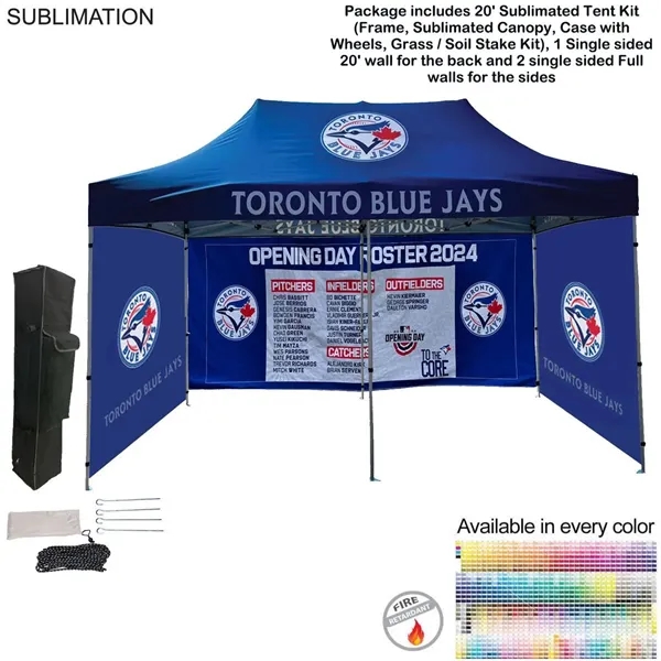 48Hr Quick Ship -Full privacy tent package 2, 20' sublimated tent... from ASI 53509 FIEL-Fairdeal Import & Export