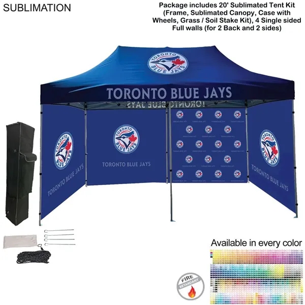 48Hr Quick Ship - Full privacy tent package 1, 20' sublimated... from ASI 53509 FIEL-Fairdeal Import & Export