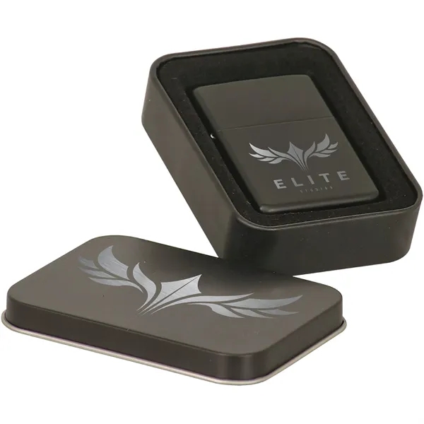 1 1/2" x 2 1/4" x 3/4" matte black lighter made... from ASI 74601 Calico