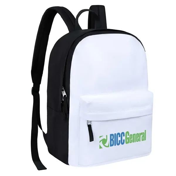 Zippered main compartment and zippered front pocket.... from ASI 31517 Admart Products / Admart Line