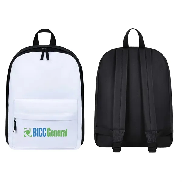 Zippered main compartment and zippered front pocket.... from ASI 31517 Admart Products / Admart Line