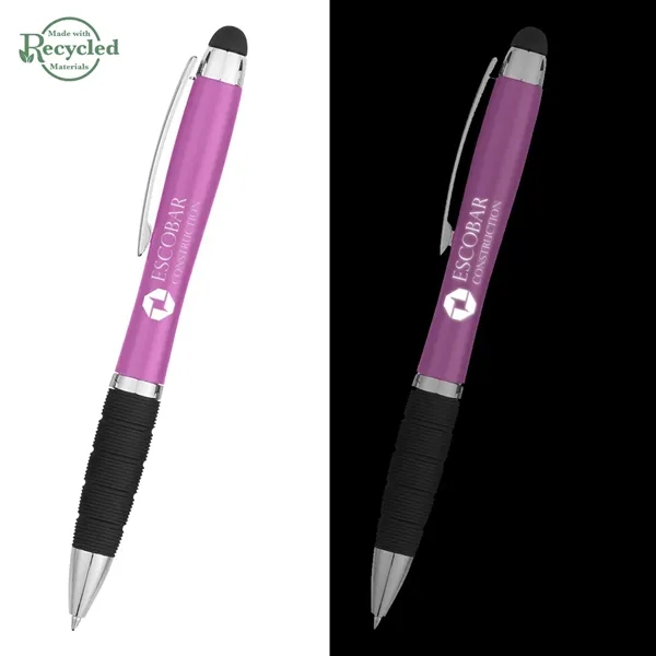 Twist-action pen with a light, stylus, and rubber grip for better... from ASI 61125 Hit Promotional Products / Hit®