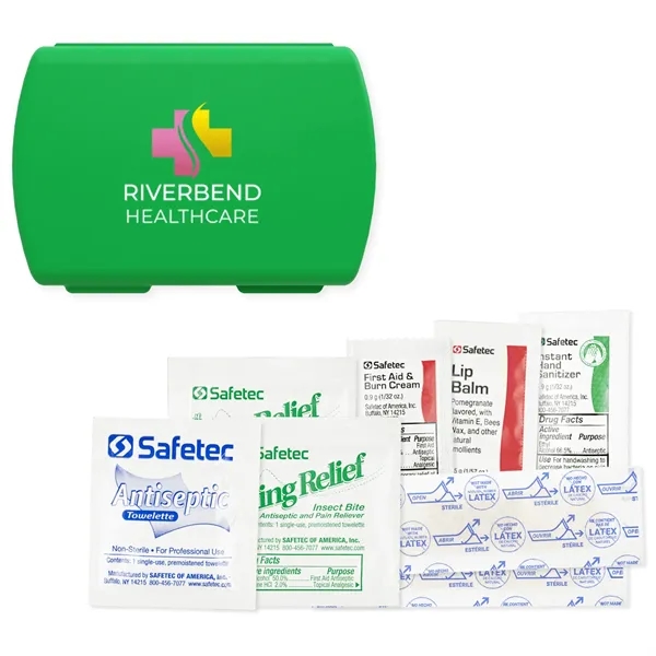 Full color imprinted USA made Outdoor Aid Kit with Hand Sanitizers,... from ASI 54040 Fey Promo