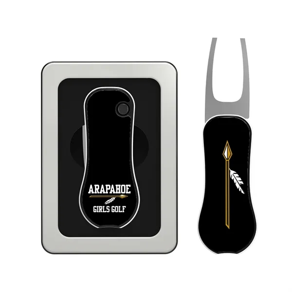 Golf divot too in deluxe window gift tin.... from ASI 52263 EMT