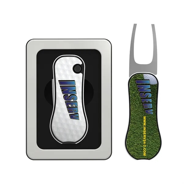 Golf divot too in deluxe window gift tin.... from ASI 52263 EMT