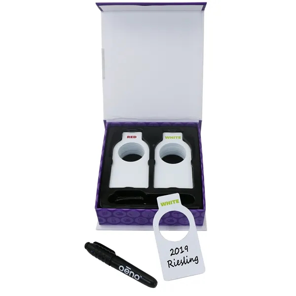 Chalkboard wine bottle tags, 40 pack. Includes chalk. Blank.... from ASI 55450 Franmara Inc