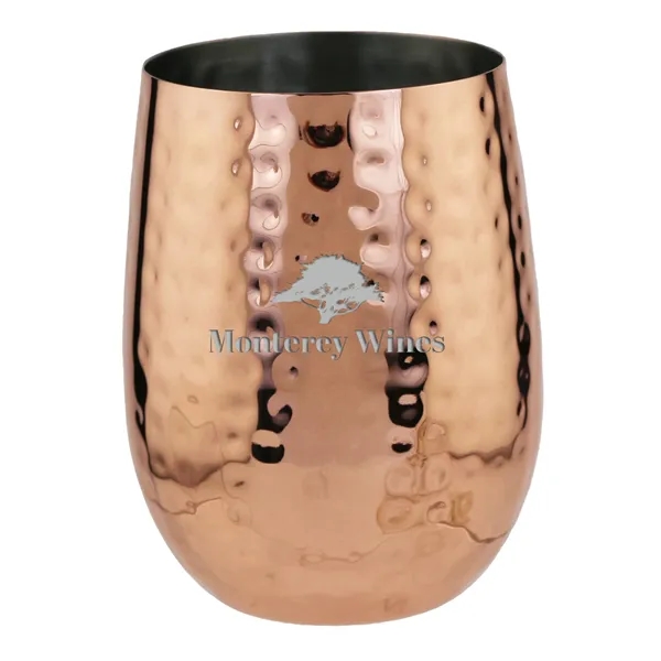 Hammered Stemless Glass, 18 oz... from ASI 55450 Franmara Inc