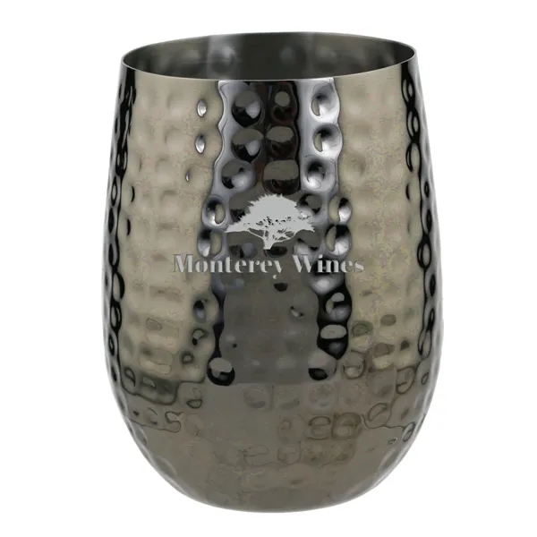 Hammered Stemless Glass, 18 oz... from ASI 55450 Franmara Inc
