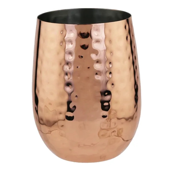 Hammered Stemless Glass, 18 oz... from ASI 55450 Franmara Inc