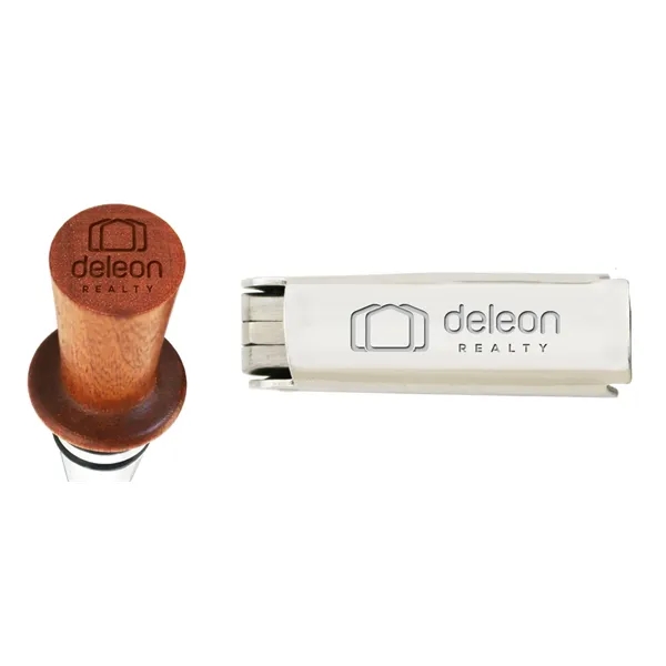 Deluxe gift set includes a corkscrew and wine stopper.... from ASI 55450 Franmara Inc