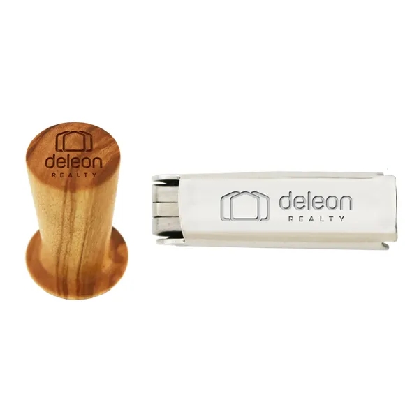 Deluxe gift set includes a corkscrew and wine stopper.... from ASI 55450 Franmara Inc