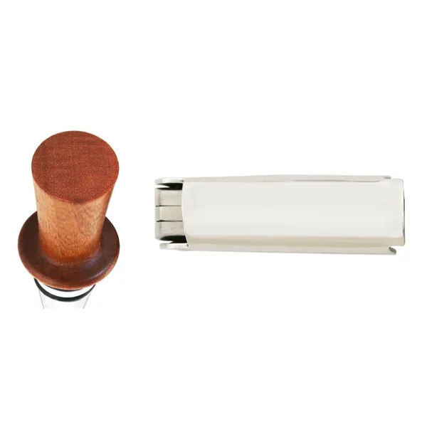 Deluxe gift set includes a corkscrew and wine stopper.... from ASI 55450 Franmara Inc