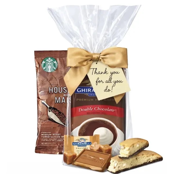 Starbucks Coffee, Ghirardelli Cocoa, Chocolate Square and Cookie Kit... from ASI 89971 Stuff A Mug