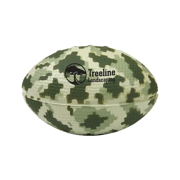Digi Camo Football Shape Stress Ball... from ASI 79530 Prime Line