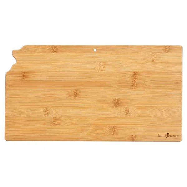Kansas shaped destination cutting board.... from ASI 91565 Totally Bamboo / Totally Bamboo