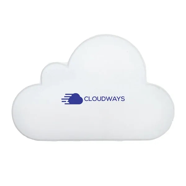 3.25" x 2.25" x 0.75" white cloud-shaped stress reliever made of... from ASI 63549 Jornik Manufacturing Corp
