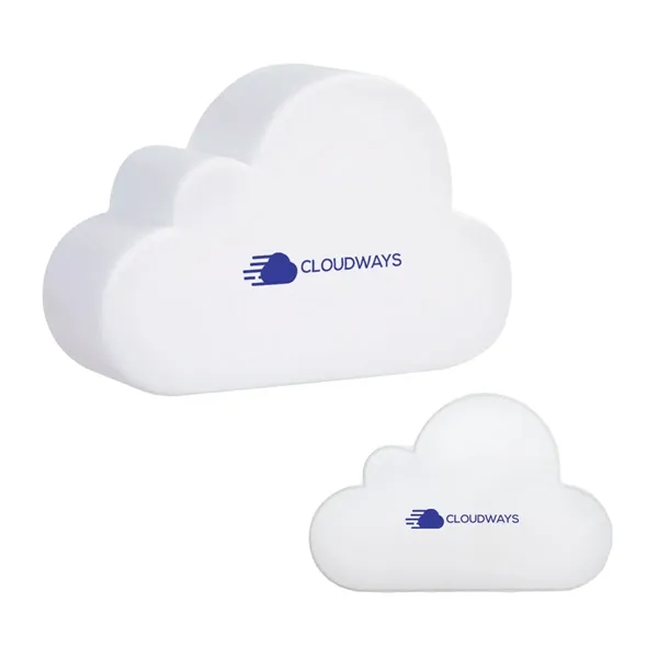 3.25" x 2.25" x 0.75" white cloud-shaped stress reliever made of... from ASI 63549 Jornik Manufacturing Corp
