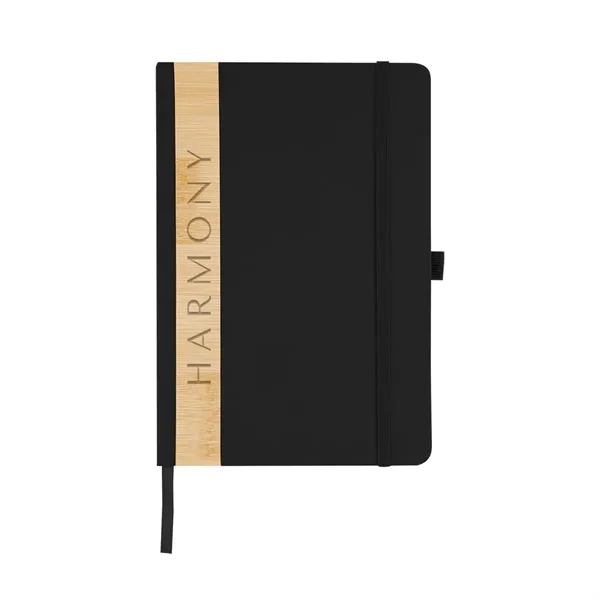 80 page lined journal with recycled PU and bamboo cover, bookmark,... from ASI 61125 Hit Promotional Products / Hit®