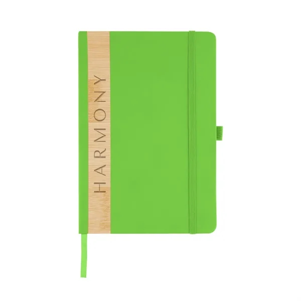 80 page lined journal with recycled PU and bamboo cover, bookmark,... from ASI 61125 Hit Promotional Products / Hit®