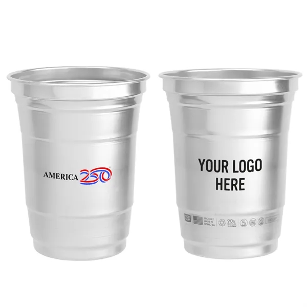 America250™ Top Cup by Ball™ 16 Oz. Aluminum Cup... from ASI 61125 Hit Promotional Products / Hit®