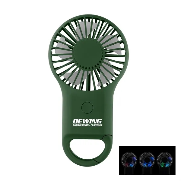 Rechargeable Handheld Fan with Carabiner 2.0... from ASI 61125 Hit Promotional Products / Hit®